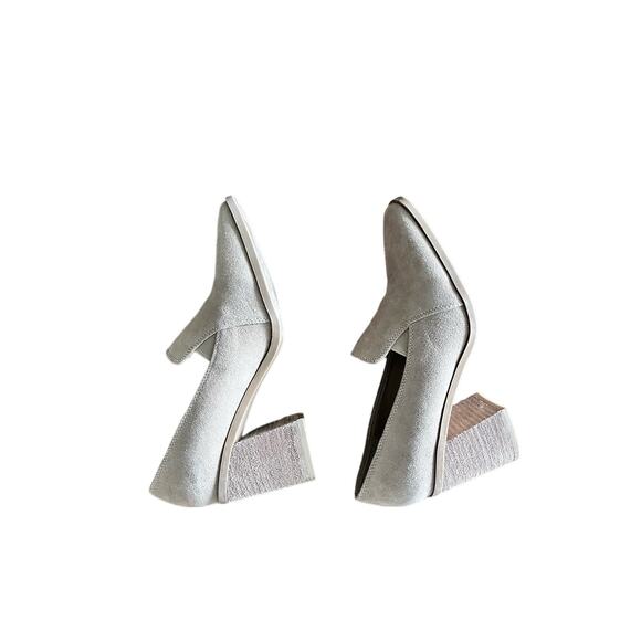 Joie Wevenly Suede Block Heels - Picture 9 of 9
